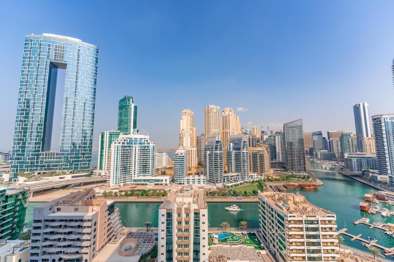דובאי Fam Living - Marina Marvel - Studio Apartment With Breathtaking Views In Studio One Tower מראה חיצוני תמונה